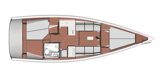 Dufour Performance 36 layout