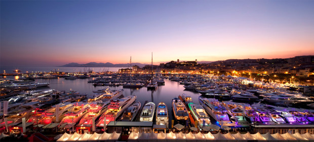 Cannes - Marina for the Yacht Festival de la Plaisance