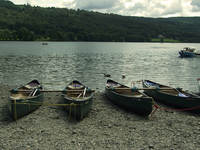 dinghies on a shore