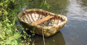 A coracle in Scotland