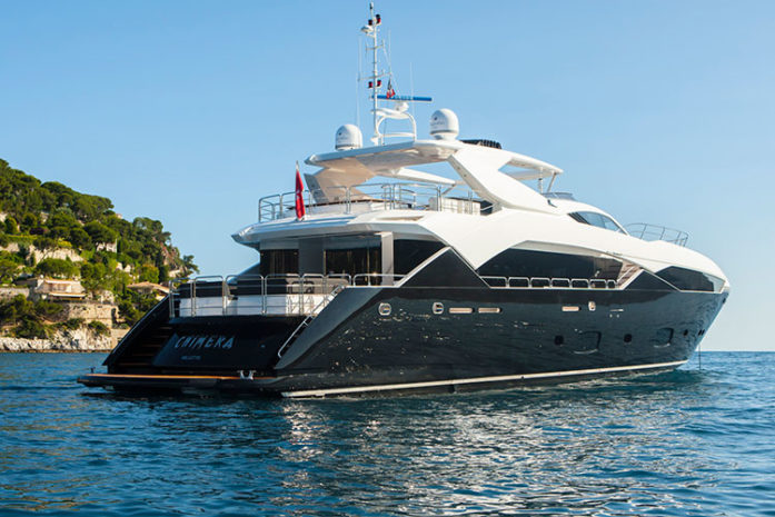 A superyacht for corporate events