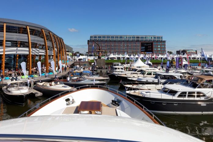 Amsterdam Marina during 2016 In Water Boat Show