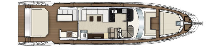 Azimut S7 Main Deck layout